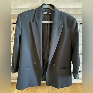 Black Zara Oversized Blazer